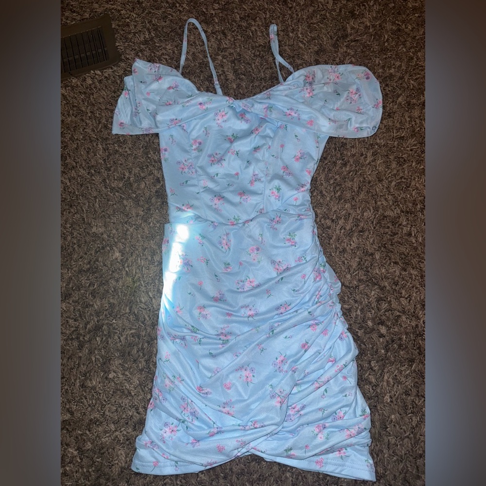Floral Blue Dress